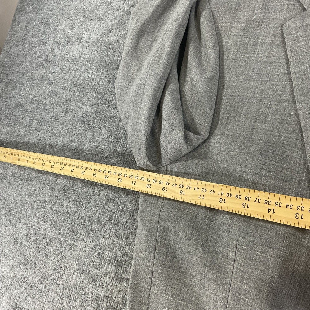 J.Crew Thompson Voyager Sport Coat Blazer 40R 100% Wool Gray Mens Suit Jacket - Picture 14 of 15